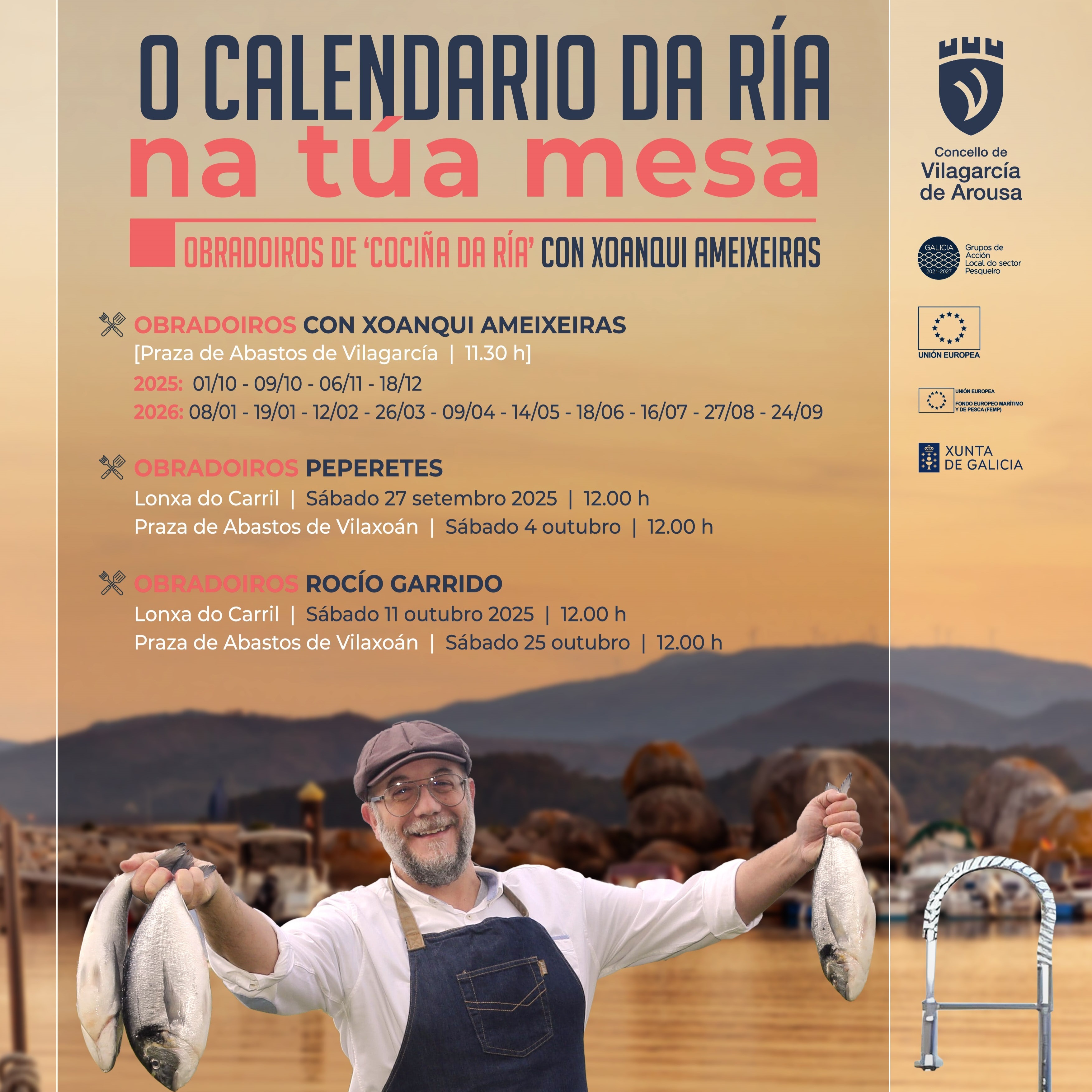 SHOWCOOKING con Xoanqui Ameixeiras: "O calendario da Ría na túa mesa"